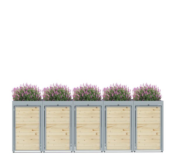 Elveden Sextuple Wheelie Bin Storage