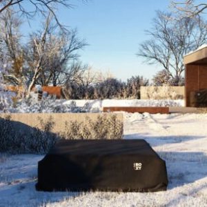 Oak Garden Fire Pit and Log Storage